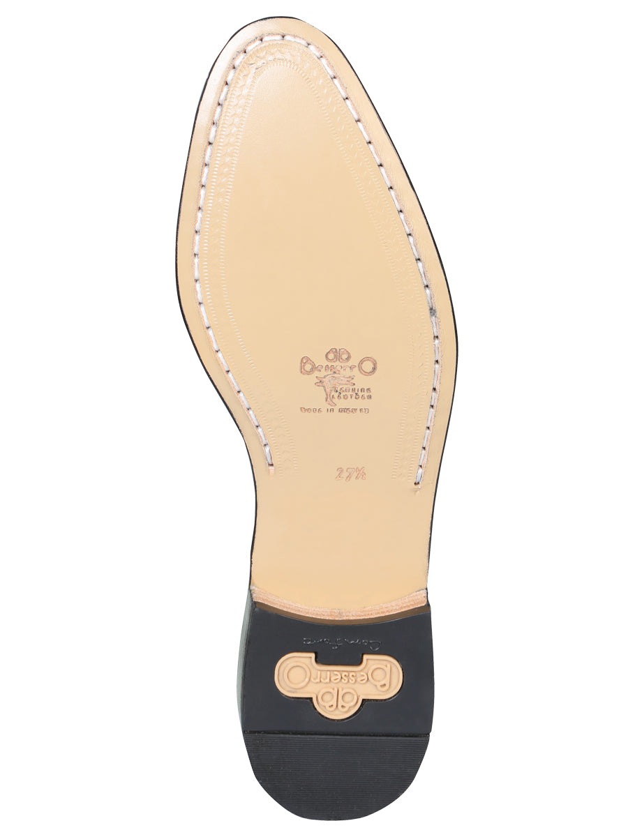 El Besserro Leather Charro Boot – Bone White – made in Mexico - Style 201