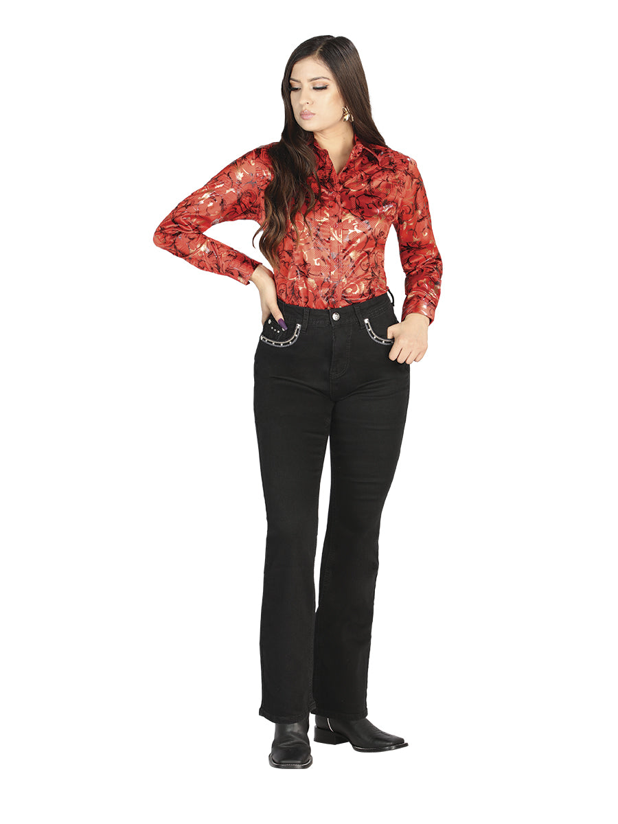 Centenario Women’s Black Jeans – Style 44819