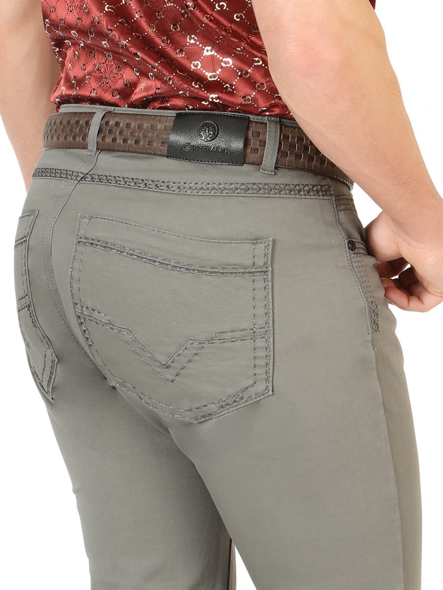 Centenario Skinny Boot Cut Pants - Grey 45541