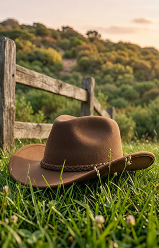 Suede Western Hat