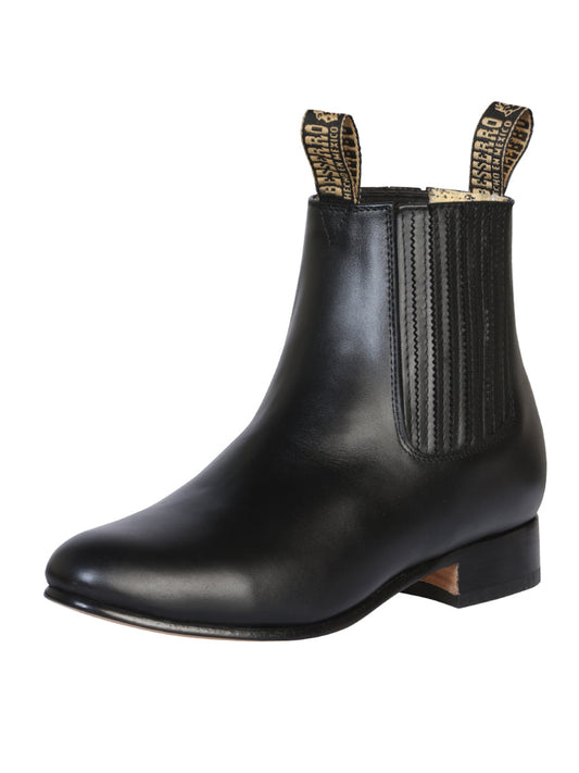 El Besserro Charro Boot – Black Leather – Style 207
