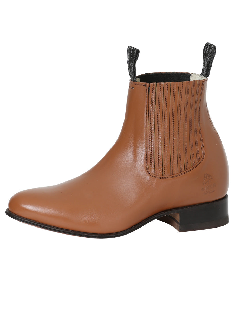 El Canelo "Plata" Premium Charro Ankle Boot – Atlas Maple – Style 227