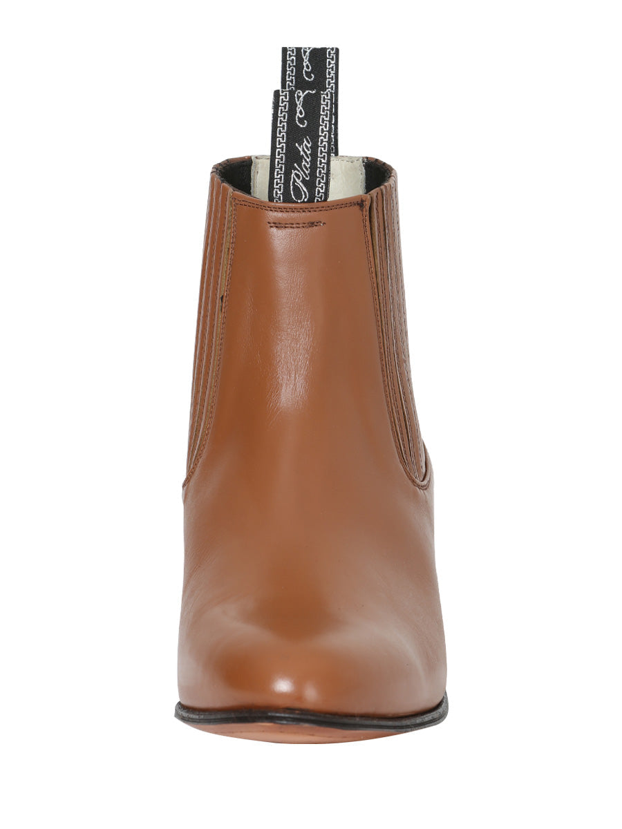 El Canelo "Plata" Premium Charro Ankle Boot – Atlas Maple – Style 227