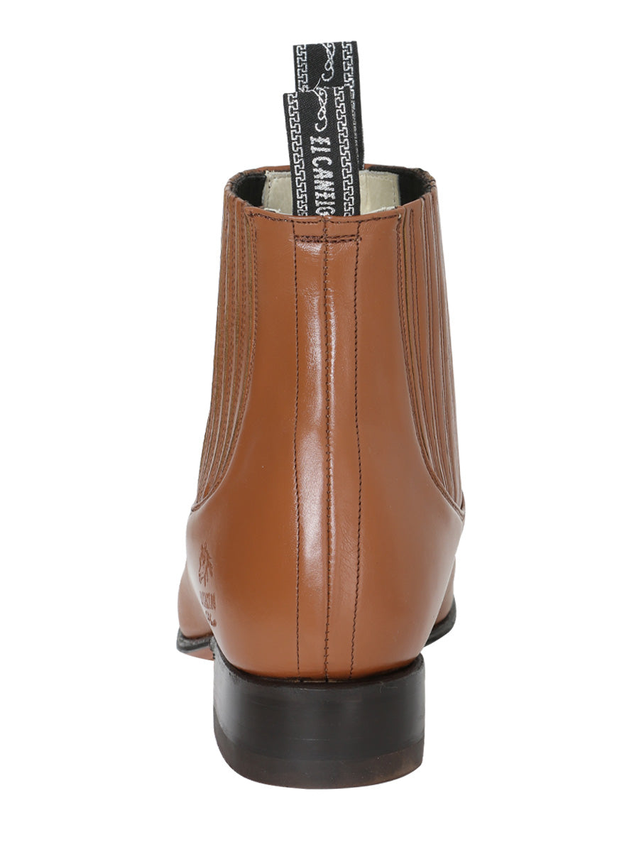 El Canelo "Plata" Premium Charro Ankle Boot – Atlas Maple – Style 227