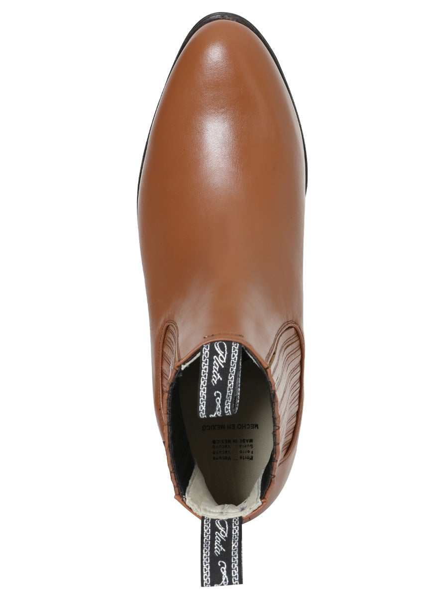 El Canelo "Plata" Premium Charro Ankle Boot – Atlas Maple – Style 227