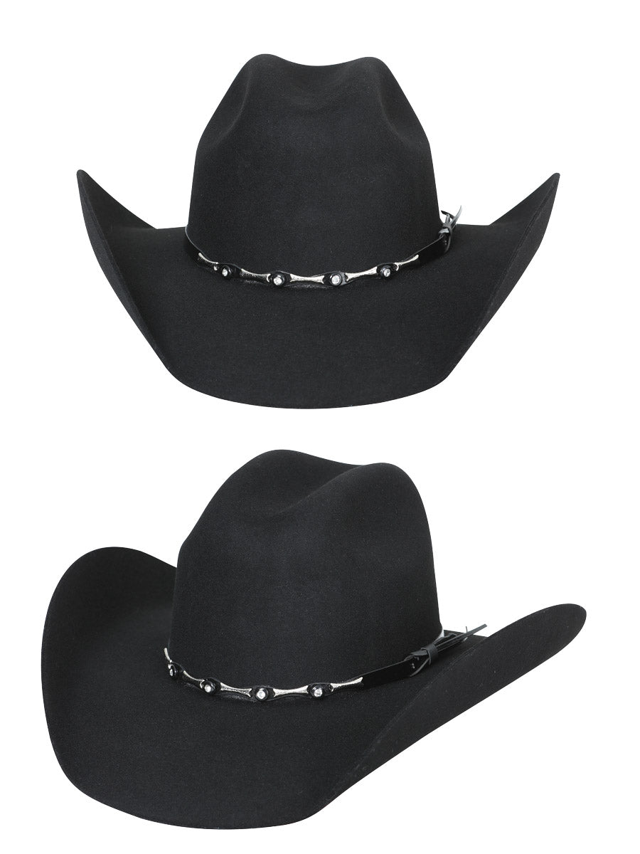 El General 50X Wool Cowboy Hat – "Toro" Black – Style 23075