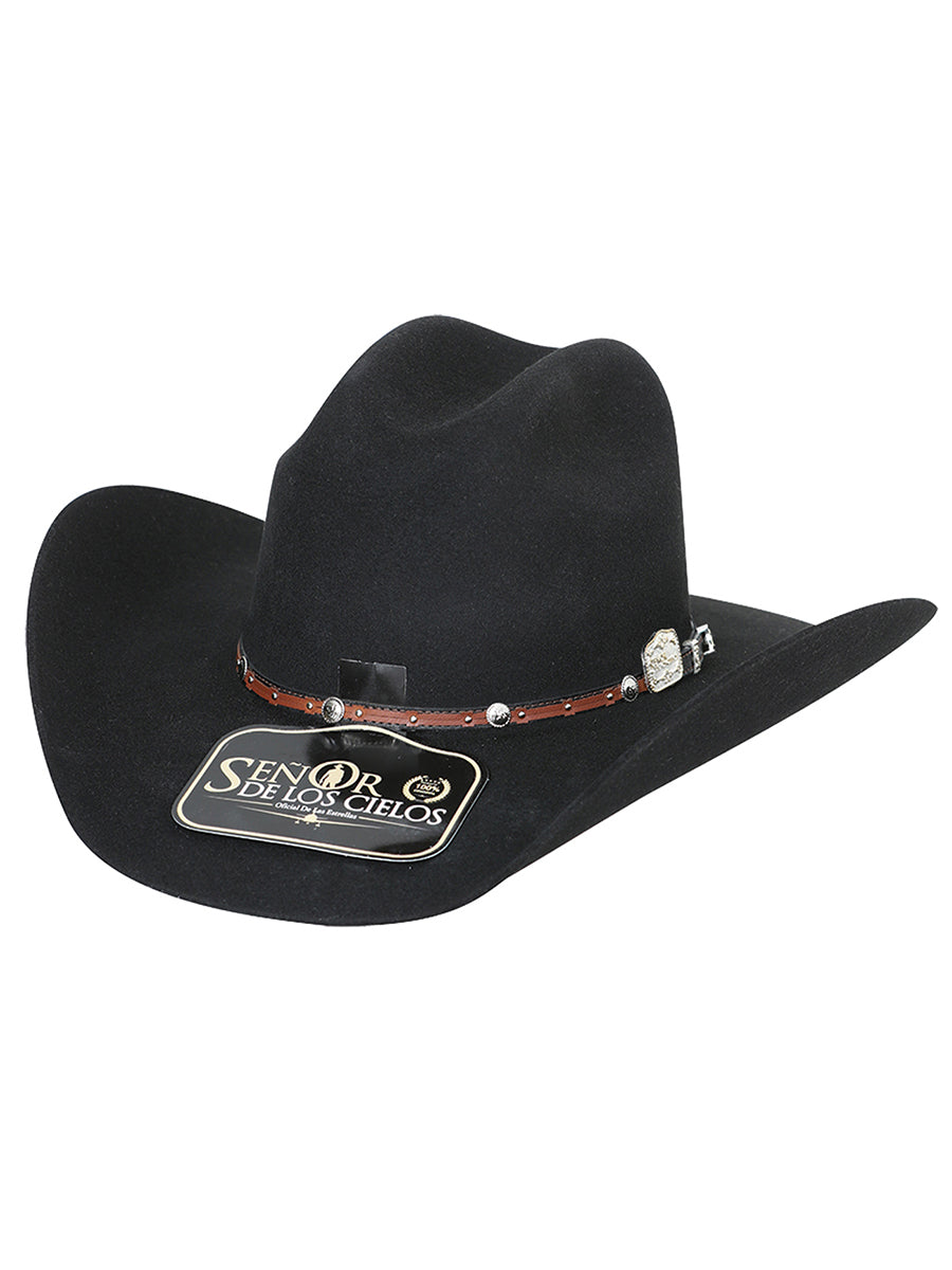 El Senor de los Cielos 50x Wool Cowboy Hat Black 41675