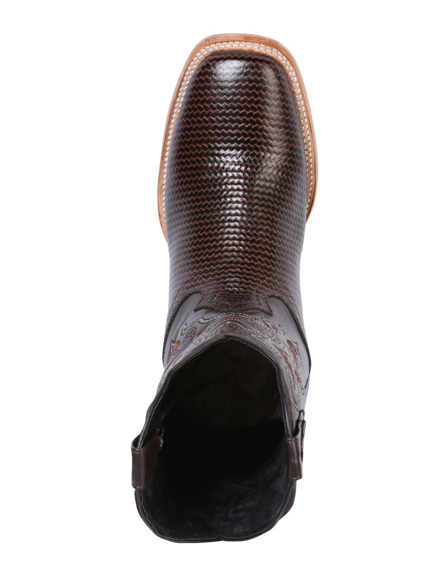 El General Men's Rodeo Boot - Printed Cigar 41791