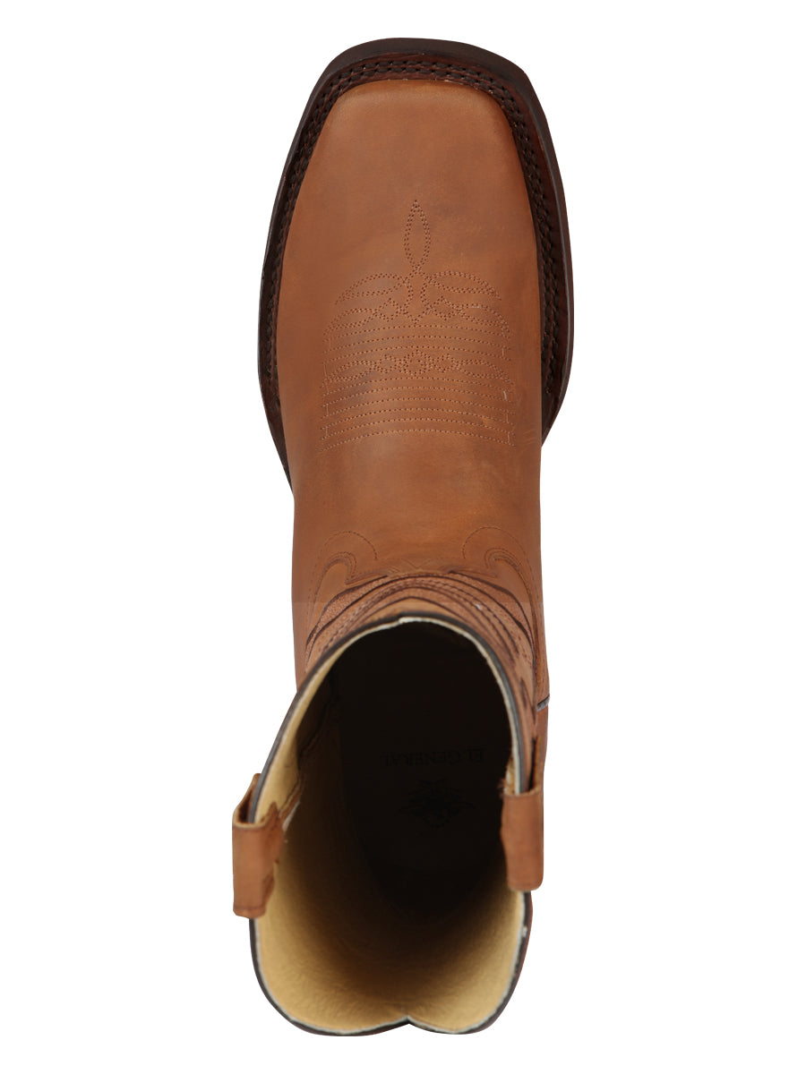 El General Men’s Leather Cowboy Boot – Crazy Kansas Honey (Square Toe) – Style 44657
