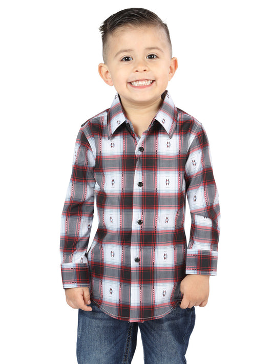 El Senor de los Cielos Kids Black/Red Casual Long-Sleeve Shirt 44735