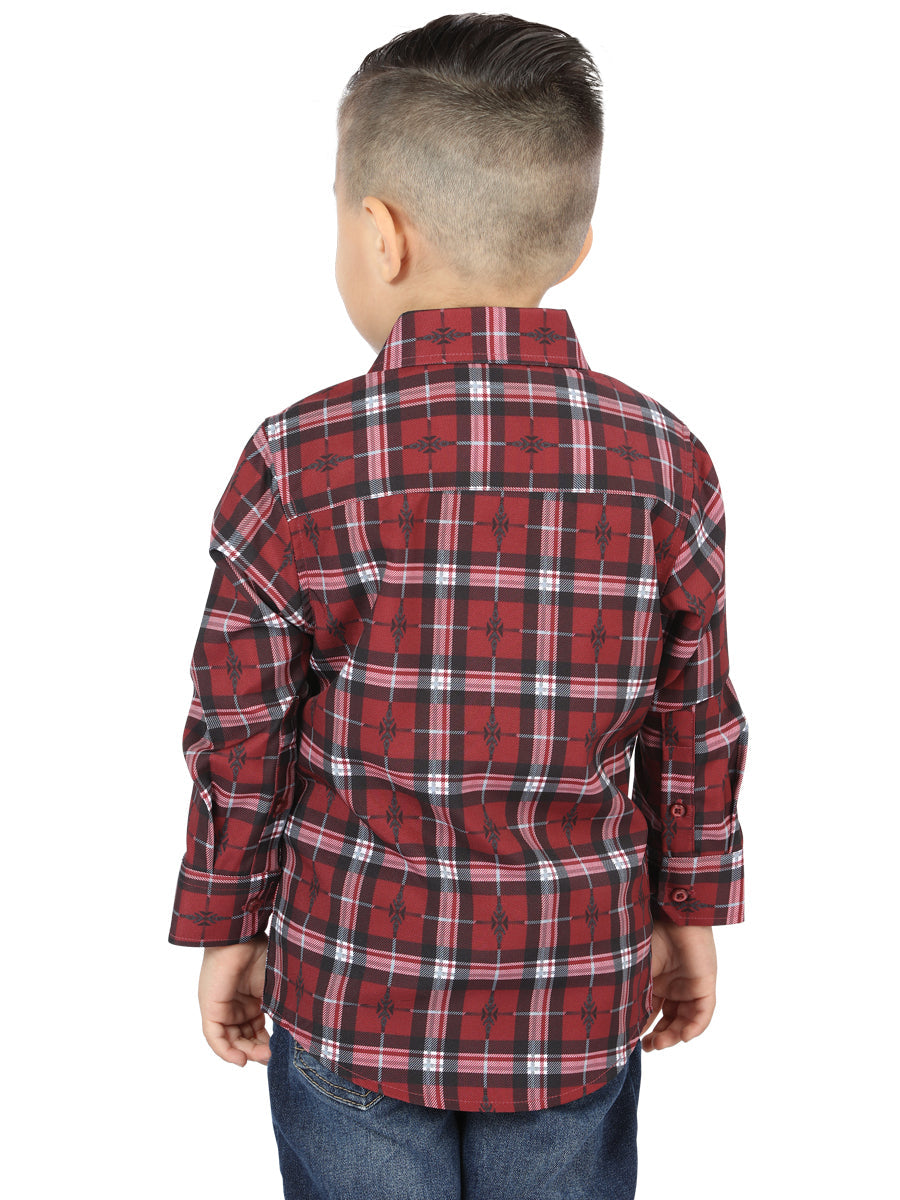 El Senor de los Cielos Kids Red Casual Long-Sleeve Shirt 44744