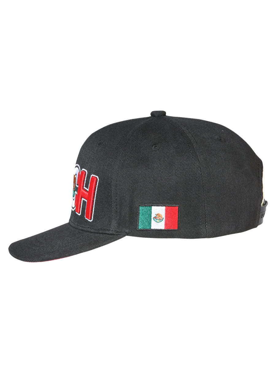 El General Michoacan Snapback Hat- Black 44783