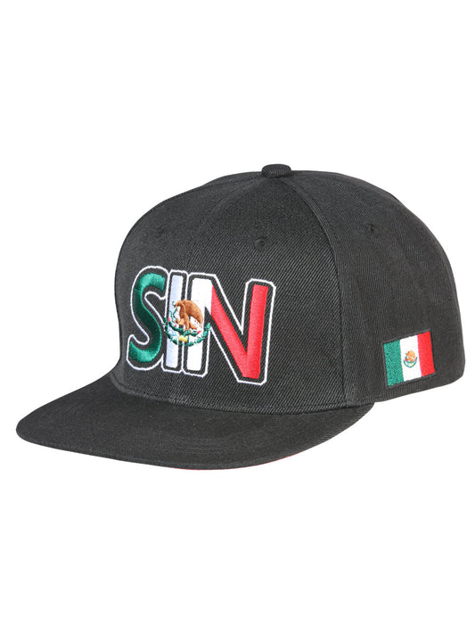 El General Sinaloa Snapback Hat- Black 44797
