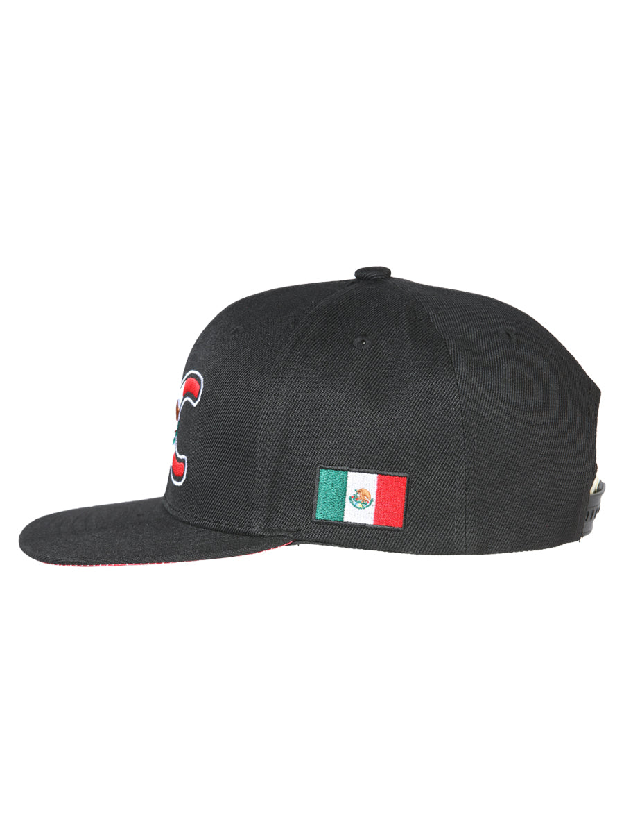 El General Baja California Snapback Hat- Black 44803
