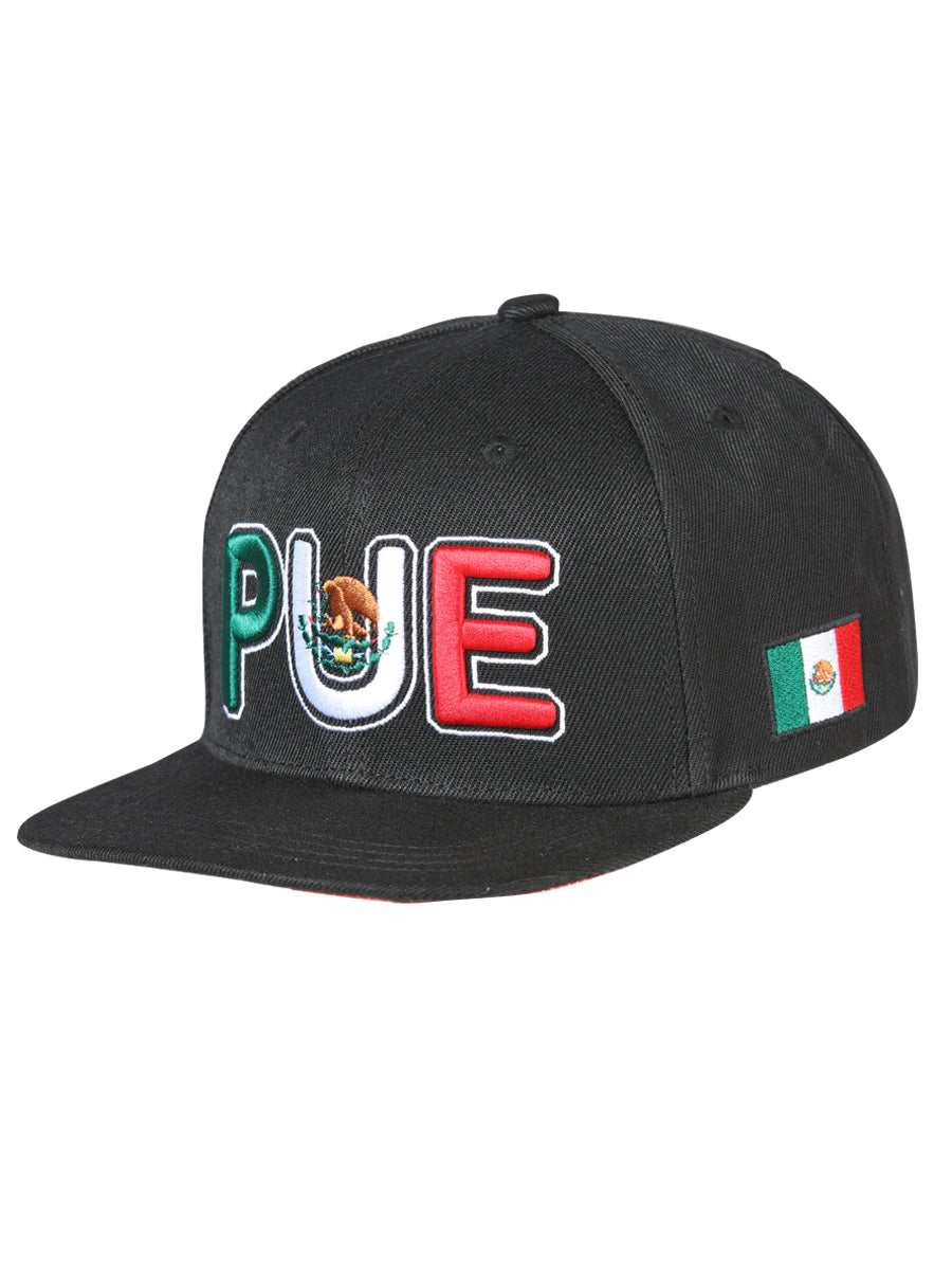 El General Puebla Snapback Hat- Black 44810