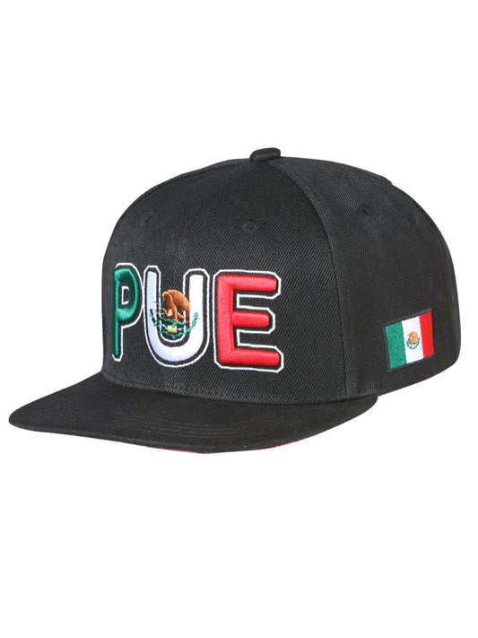 El General Puebla Snapback Hat- Black 44810