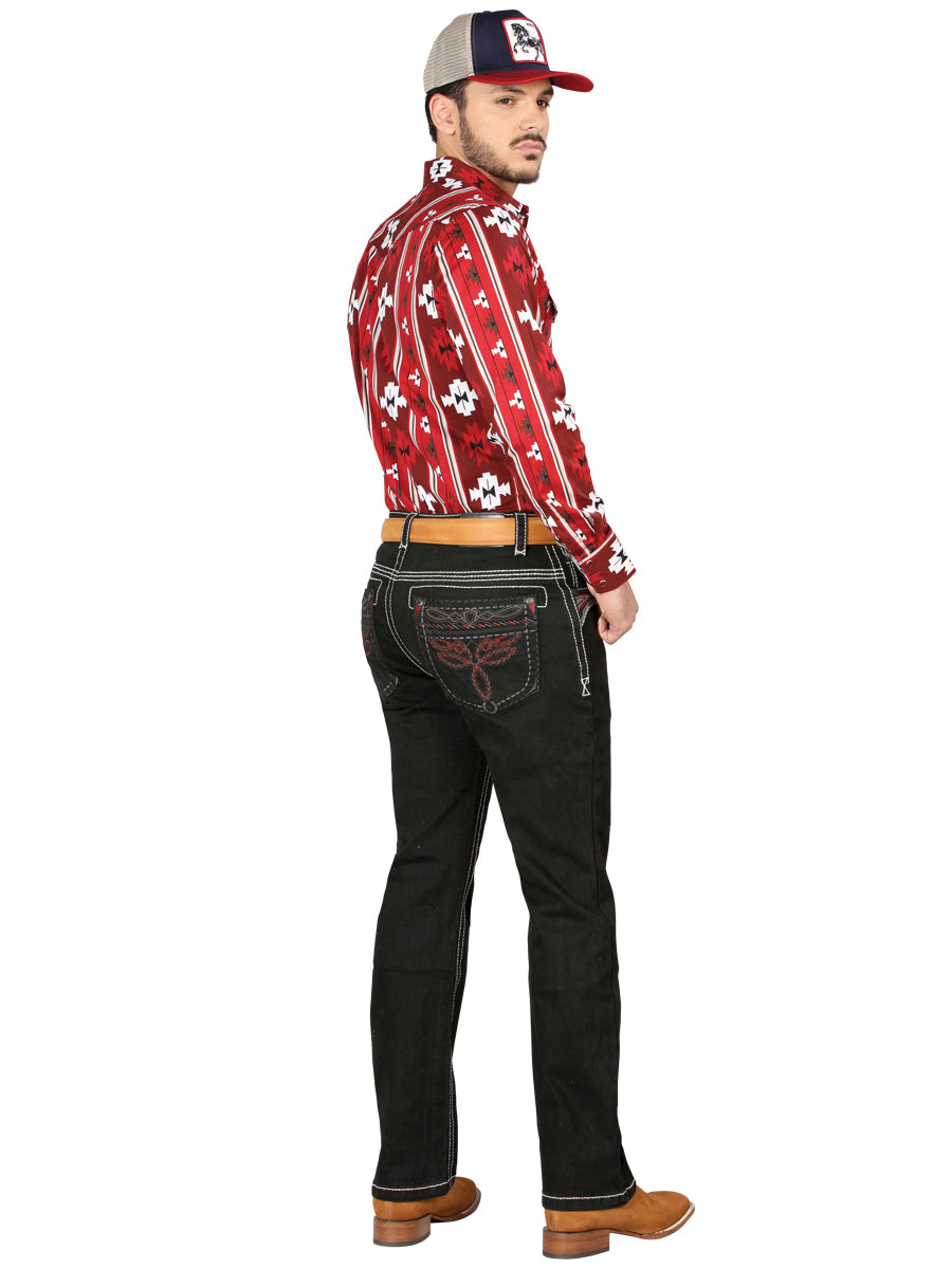 Centenario Men's Bootcut Denim Jeans - Black 44968