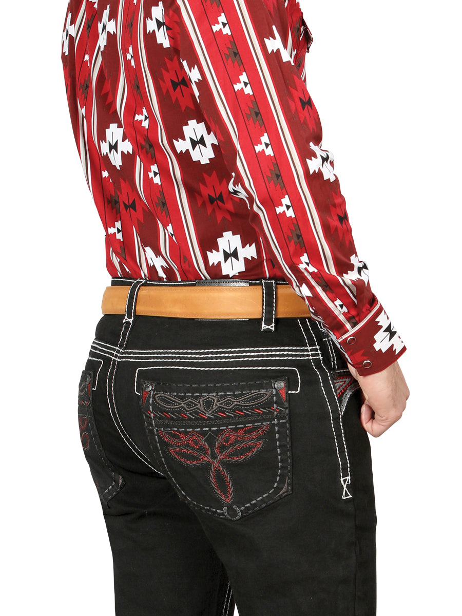 Centenario Men's Bootcut Denim Jeans - Black 44968