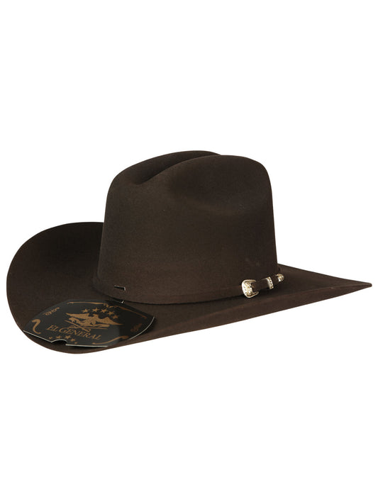 El General 50X Wool Cowboy Hat - "Sinaloa" Chocolate 45250