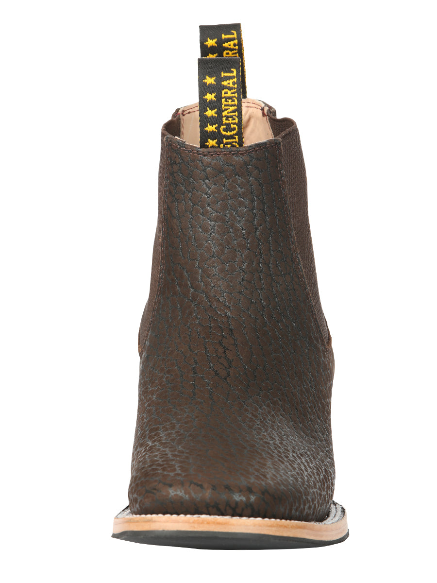 El General Men’s Ankle Boots - Premium Bull Shoulder Leather - Moka 45341