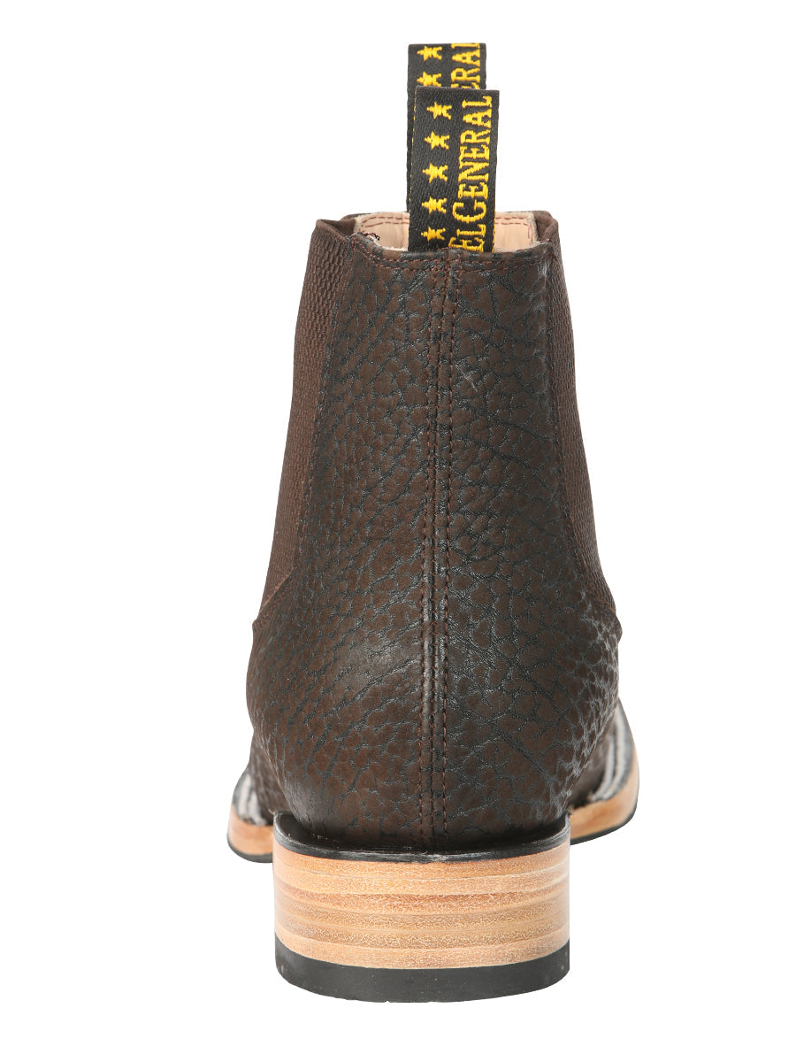 El General Men’s Ankle Boots - Premium Bull Shoulder Leather - Moka 45341