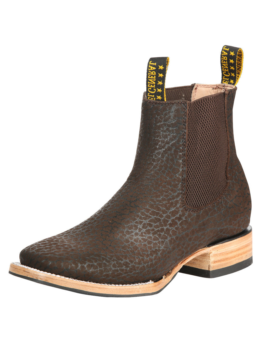El General Men’s Ankle Boots - Premium Bull Shoulder Leather - Moka 45341