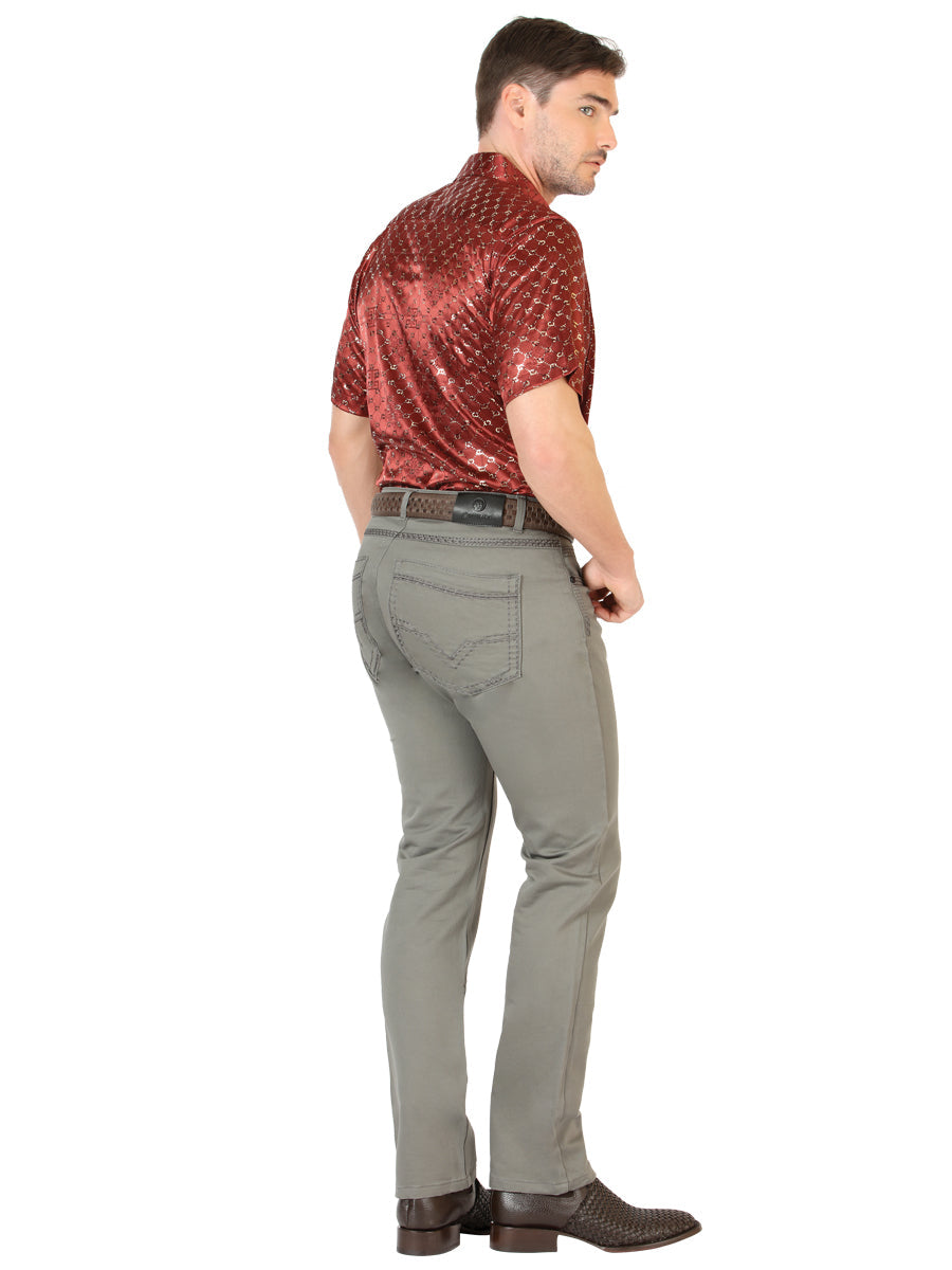 Centenario Skinny Boot Cut Pants - Grey 45541