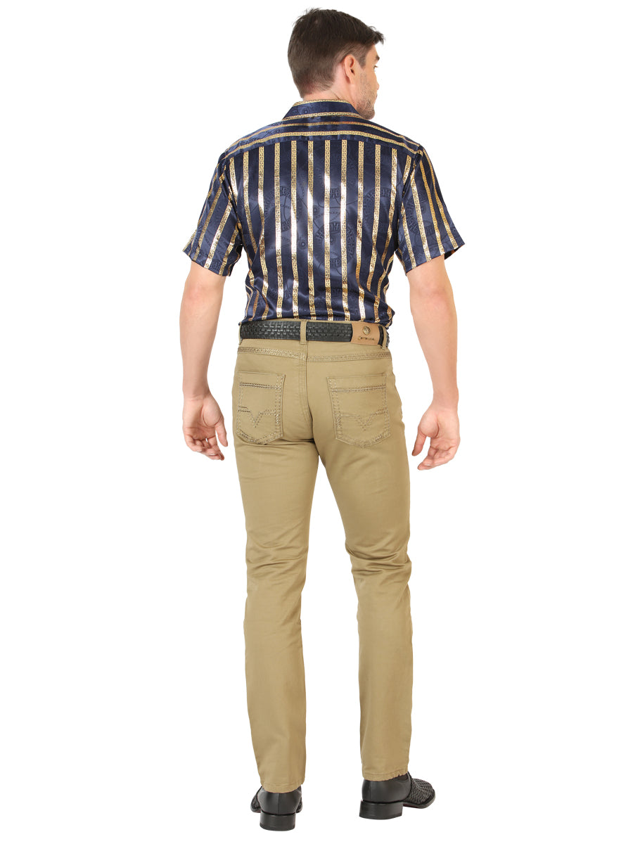 Centenario Skinny Boot Cut Pants - Khaki 45542