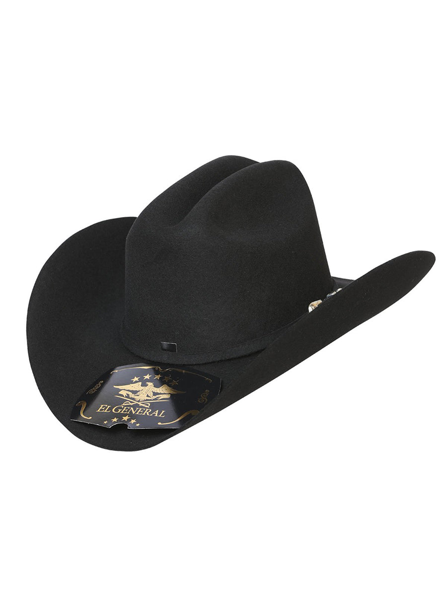 El General 50X Wool Cowboy Hat "Julion" - Black 121933