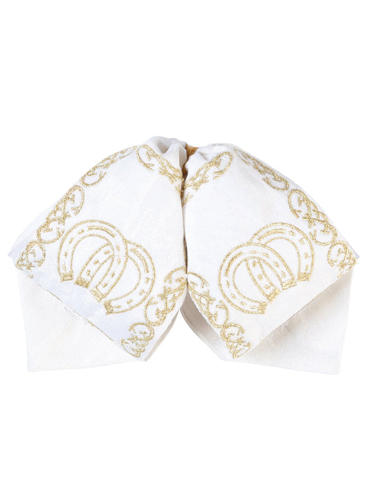 Kids 
Mexican Charro Bow Tie 100% Polyester Ivory/Gold 601812
