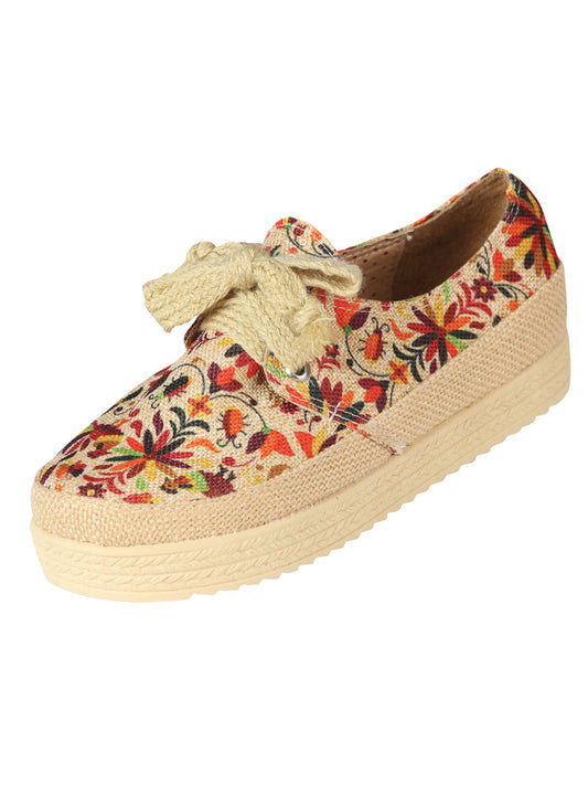 Mexican Artisanal Yute Tennis 50% Cotton, 50% Polyester Multicolor 603959